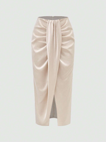 Privé Pleated Midi Skirt For Women