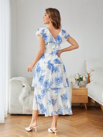 Sleeveless Dress (Random Printed)