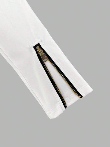 Slim-Waist A-Line High Collar Elegant Ladies Dress