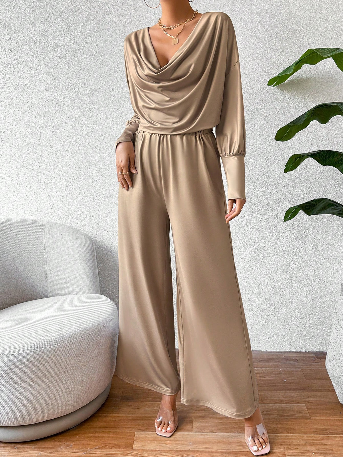 Solid Color Elegant Casual Suit