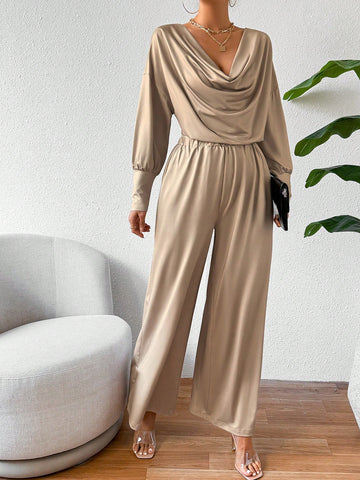 Solid Color Elegant Casual Suit