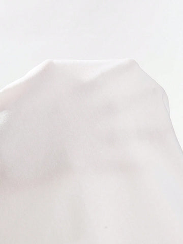 Solid Ruched Split Thigh Skirt