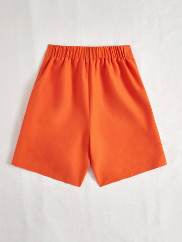 Privé Summer Casual Loose Solid Color Shorts