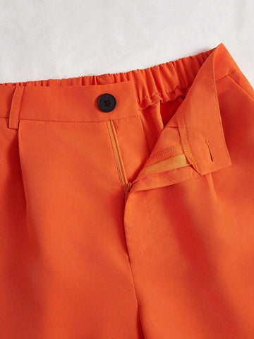 Privé Summer Casual Loose Solid Color Shorts