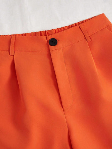 Privé Summer Casual Loose Solid Color Shorts