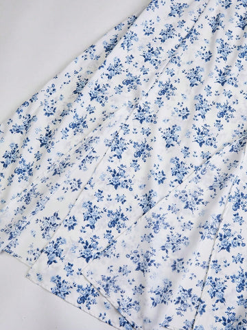 Summer Holiday Small Ditsy Floral Split Hem Cami Dress