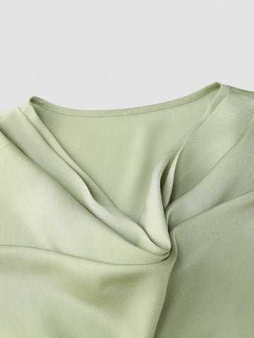 Privé Women"S Solid Color Fringe Long Sleeve Simple Blouse, Casual Everyday Wear