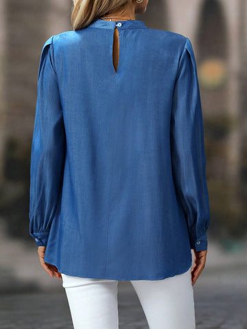 Privé Women Casual Asymmetrical Hem Blouse, Spring/Autumn