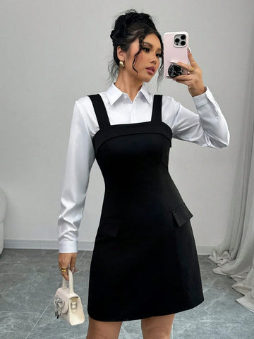 Women Elegant Casual Dress, Minimalist Fashion For Everyday Wear