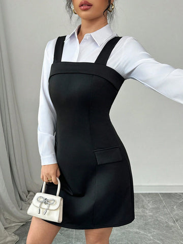 Women Elegant Casual Dress, Minimalist Fashion For Everyday Wear