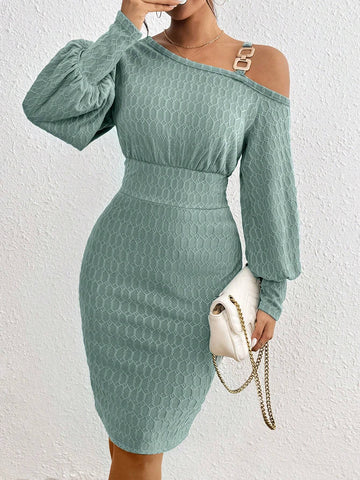 Women Elegant French Style Knitted Dress