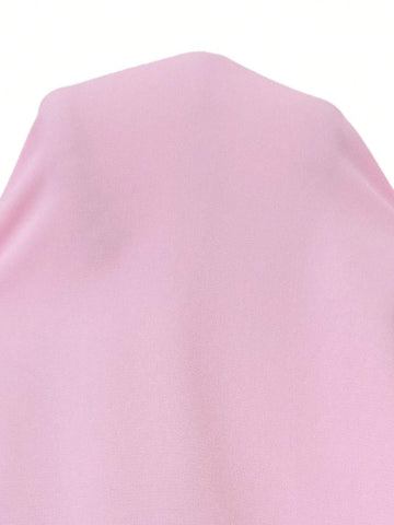 Women Fashion Solid Color Ruffled Sleeve Dress