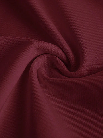 Women's Asymmetrical Pleated Strapless Bodysuit, Elegant For Casual Wear, Holiday, Wedding, Dating, Music Festivals, Summer