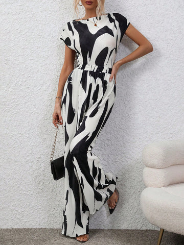 Women's Batman Printed Top And Pants Set