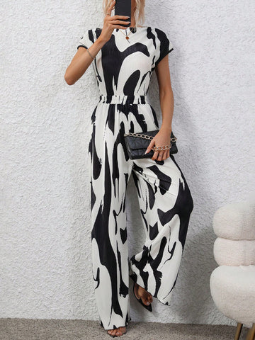 Women's Batman Printed Top And Pants Set