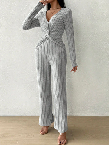 Women's Bodice Twist Knot Jumpsuit
