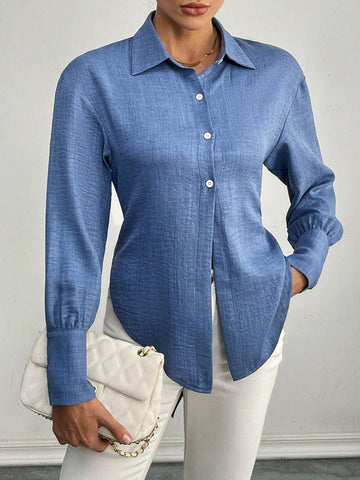 Privé Women's Bow Back Long Sleeve Blouse