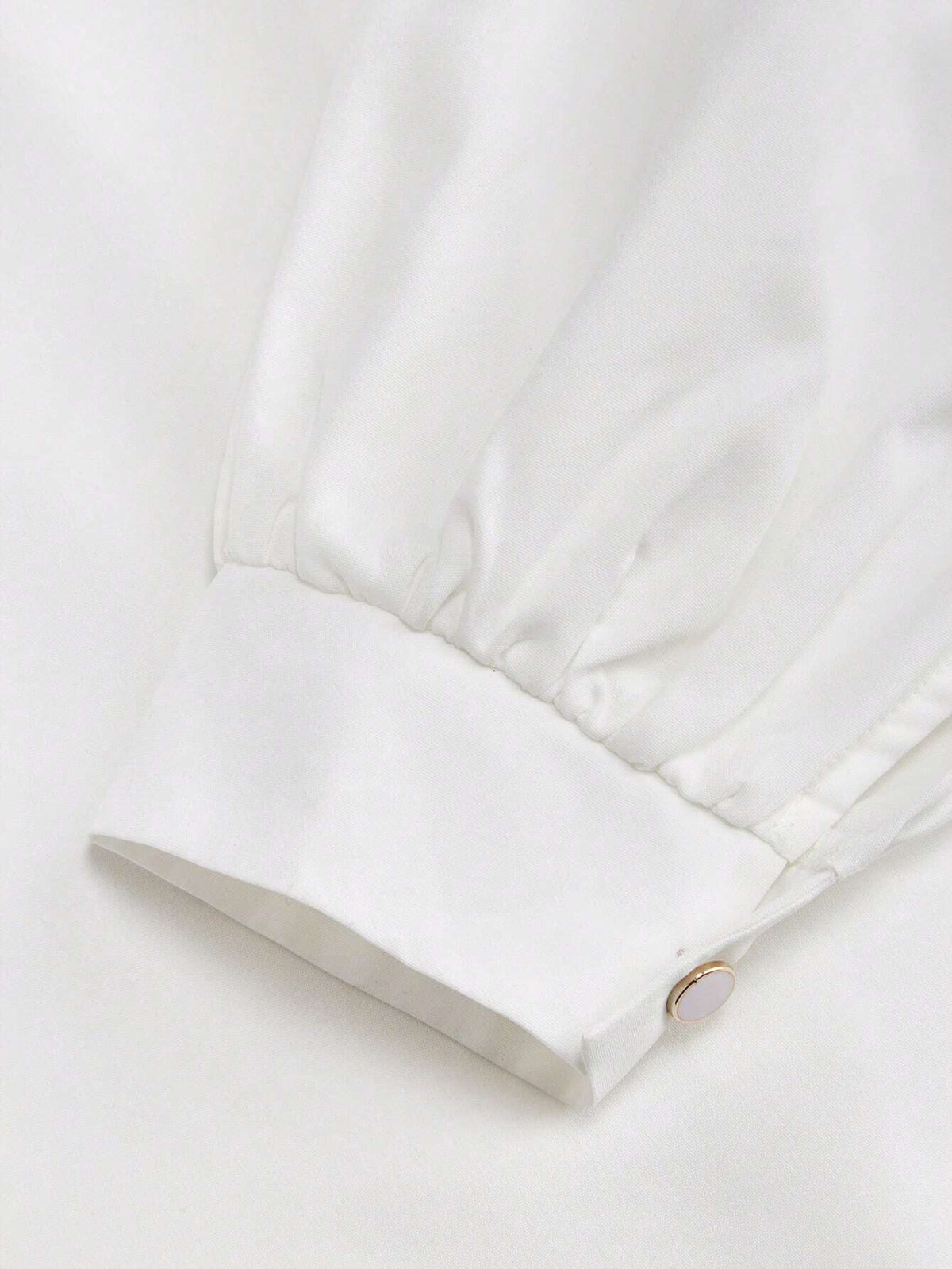 Privé Women's Casual White Shirt With Lantern Sleeves