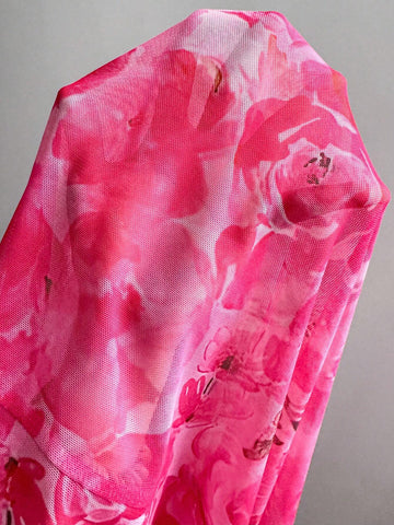 Women's Elegant Printed Split Hem Strappy Maxi Dress