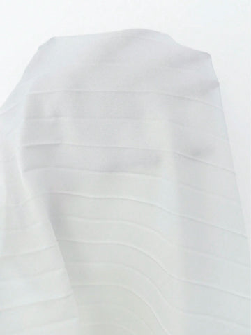 Women's Elegant Solid Color Pleated Ruffle Waist Fitted Dress, Autumn