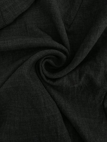 Privé Women's Elegant Solid Color Tie-Up Backless Design Bishop Sleeve Blouse