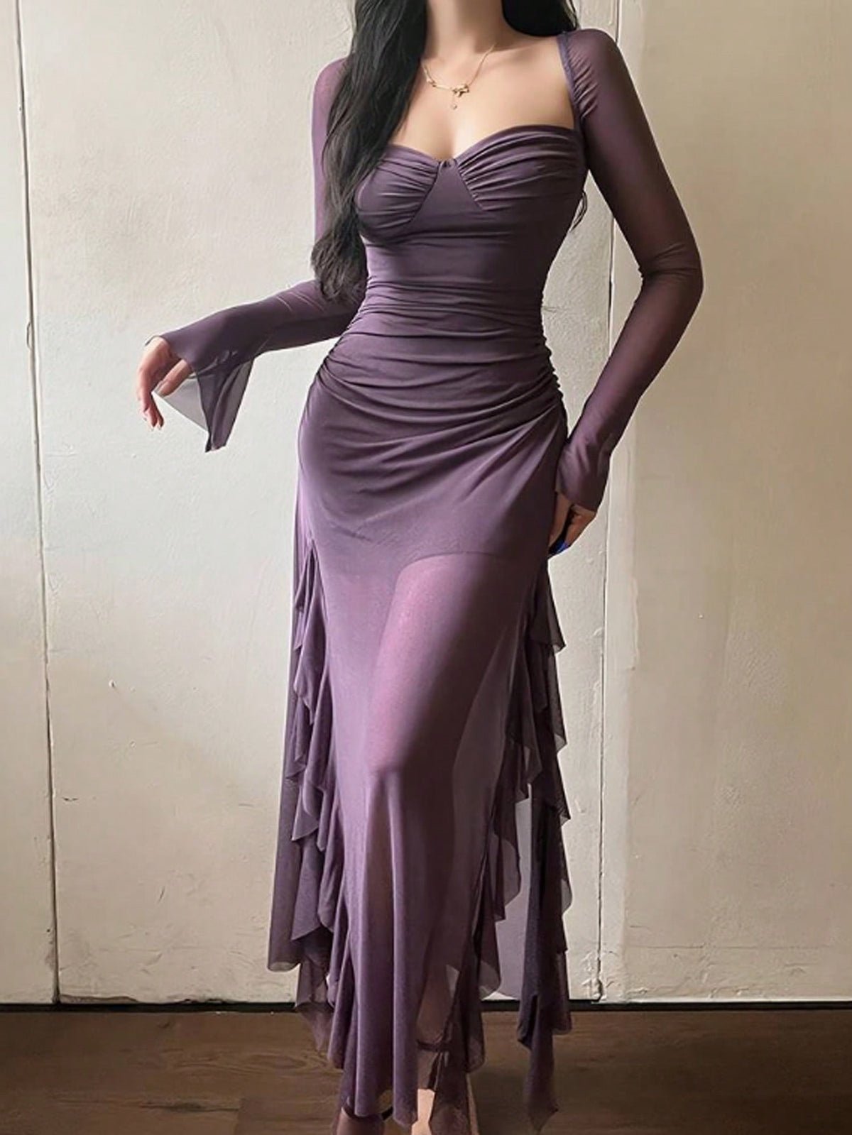 Women's Fashionable Pleated Dress