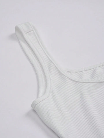 Women's Fashionable Solid Color Backless Strap Dress