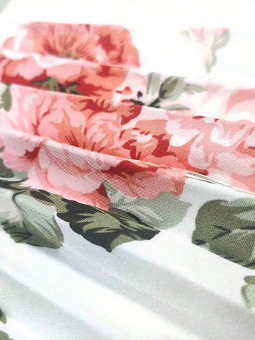 Privé Women's Floral Print Pleated Midi Skirt