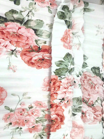 Privé Women's Floral Print Pleated Midi Skirt