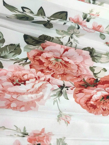 Privé Women's Floral Print Pleated Midi Skirt