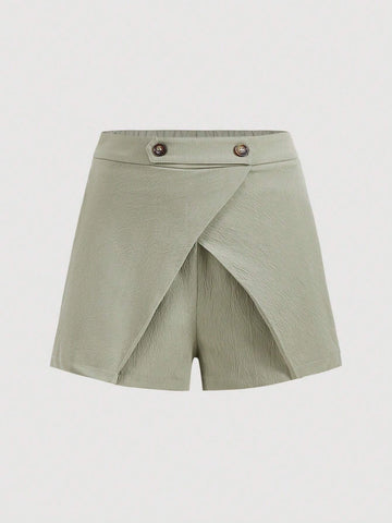 Privé Women's High-Waisted Casual Apricot Shorts