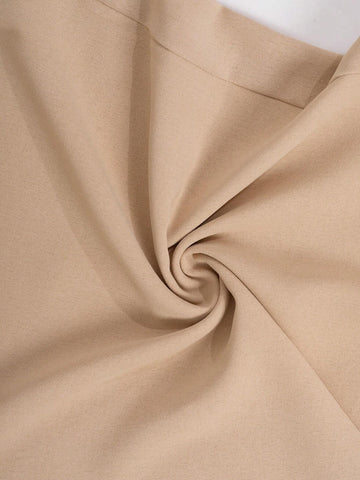 Women's Round Neck Solid Color Pleated Casual Sleeveless Jumpsuit For Daily Wear, Summer