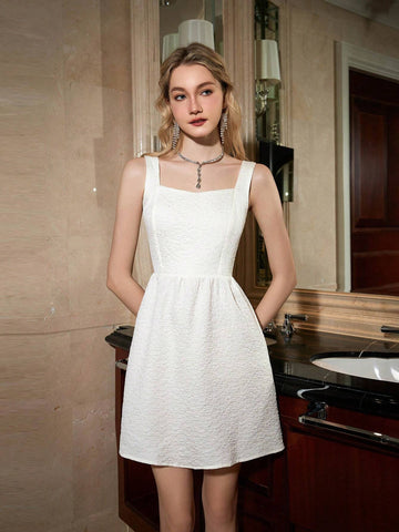 Women's Sleeveless Random Printed Dress