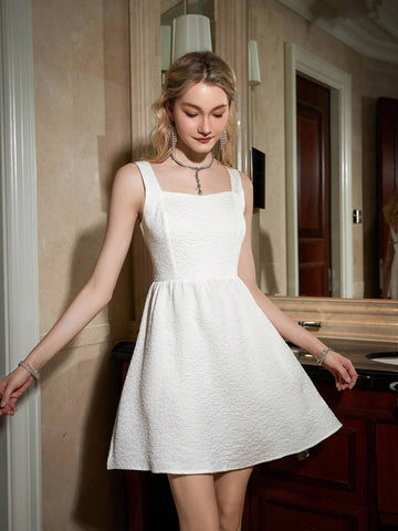 Women's Sleeveless Random Printed Dress