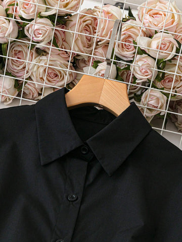 Privé Women's Solid Color Simple Daily Shirt