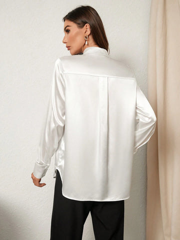 Privé Women's Spring & Summer Floral Print Long Sleeve Elegant Blouse