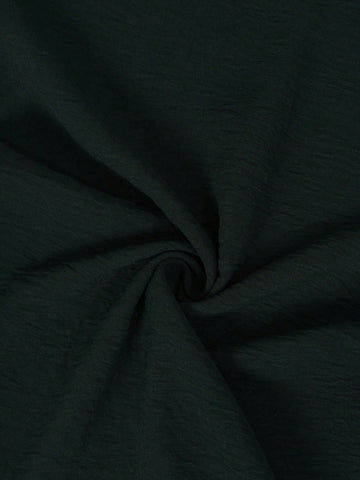 Women's Summer Casual Solid Color Front Button Double Pocket Short Sleeve Jumpsuit