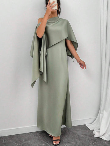 Women's Summer Elegant Asymmetrical Collar Loose Casual Dress