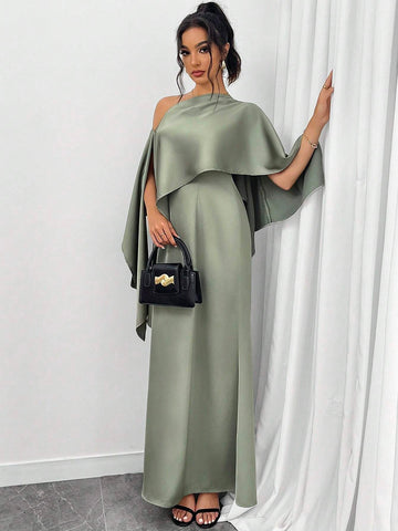 Women's Summer Elegant Asymmetrical Collar Loose Casual Dress