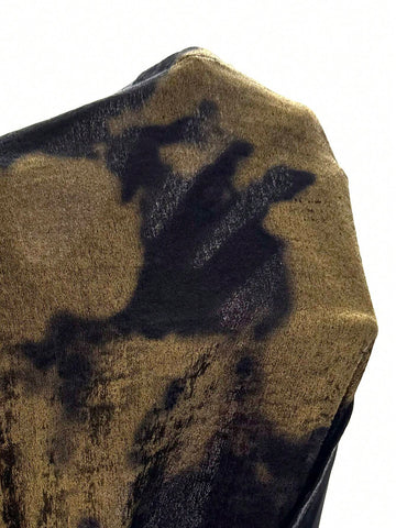 Privé Women's Tie-Dye Tie Dye Metallic Print Long Sleeve Fashion Blouse