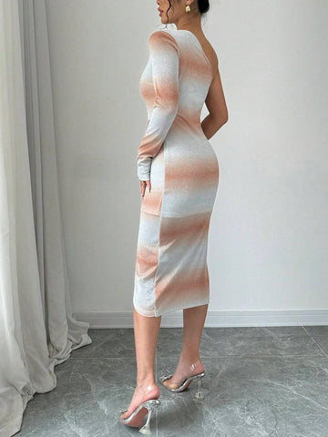 Women's Two-Tone Elegant Sleeveless Dress