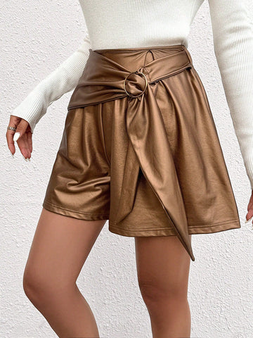 Privé Women's Wrap Over Loose Fit Shorts