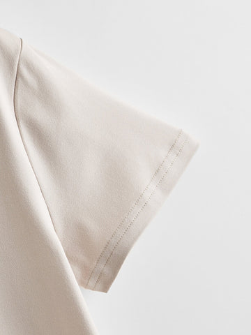 Qutie Letter & Bear Print Tee, Women Summer Daily T-Shirt