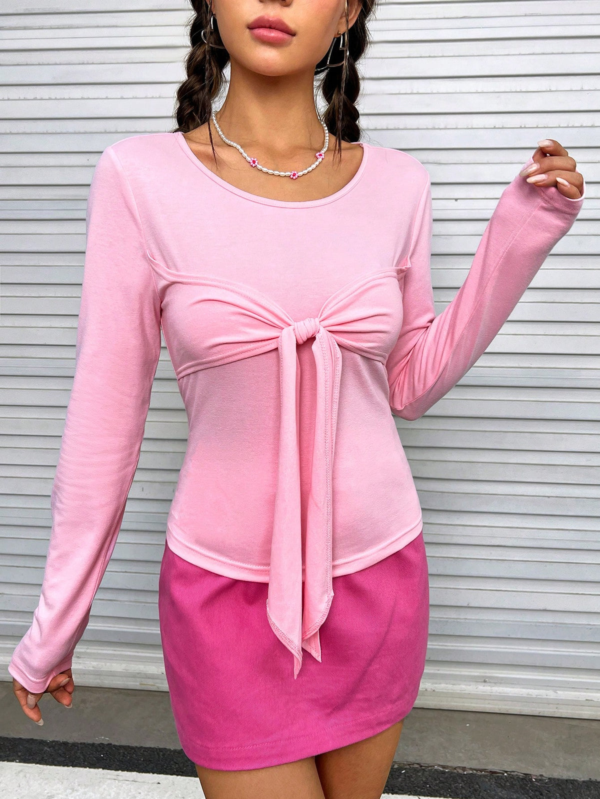 Solid Knot Front Tee