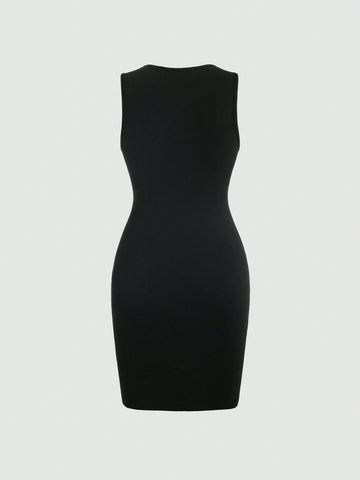 Women'S Bow Tie Decorated Slim Fit Dress
