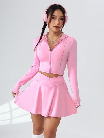 Women'S Solid Color Sports Casual Suit