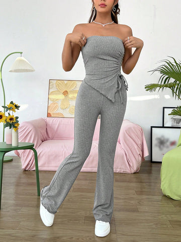 Women's Gray 2-piece Set
