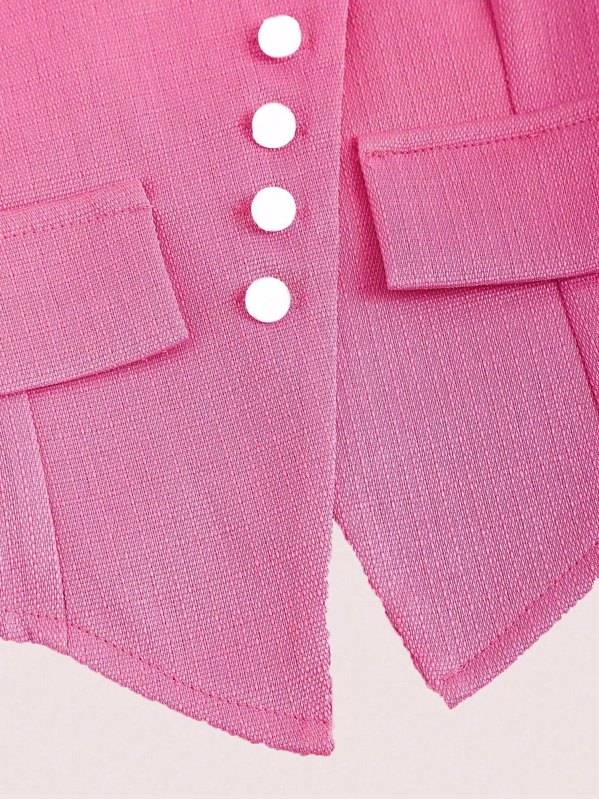 Qutie Women's Solid Color Sleeveless Top With Asymmetrical Hem And Backless Design, Summer Sexy