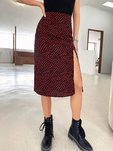 Relaxiva High Split Allover Skirt