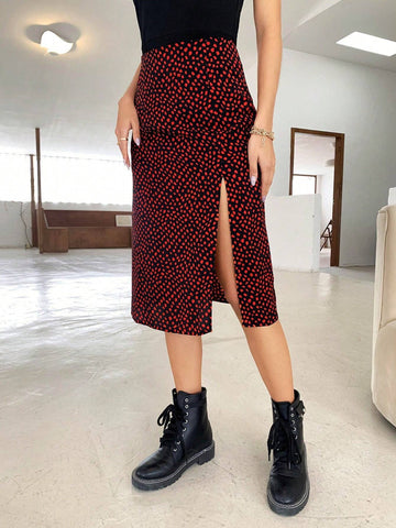 Relaxiva High Split Allover Skirt